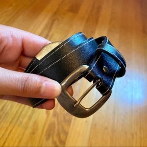 Black Belt with Metal Detailing
